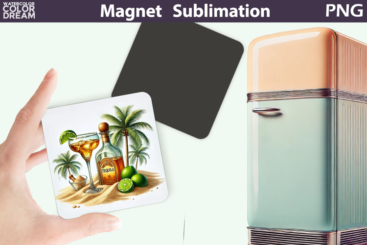 Tequila Magnet | Cocktail Tequila Margarita Sublimation