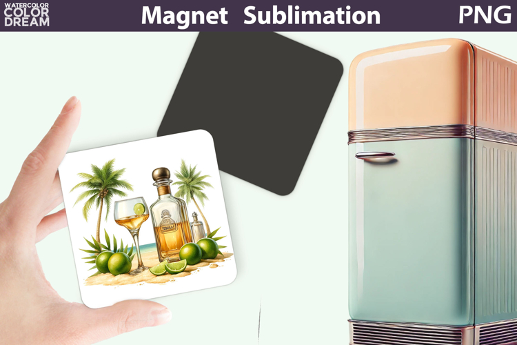 Tequila Magnet | Cocktail Tequila Margarita Sublimation