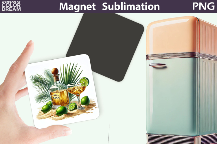 Tequila Magnet | Cocktail Tequila Margarita Sublimation