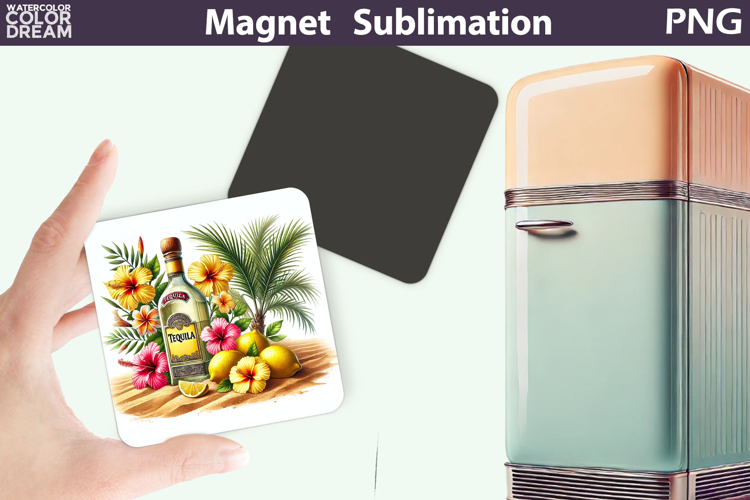 Tequila Magnet | Cocktail Tequila Margarita Sublimation