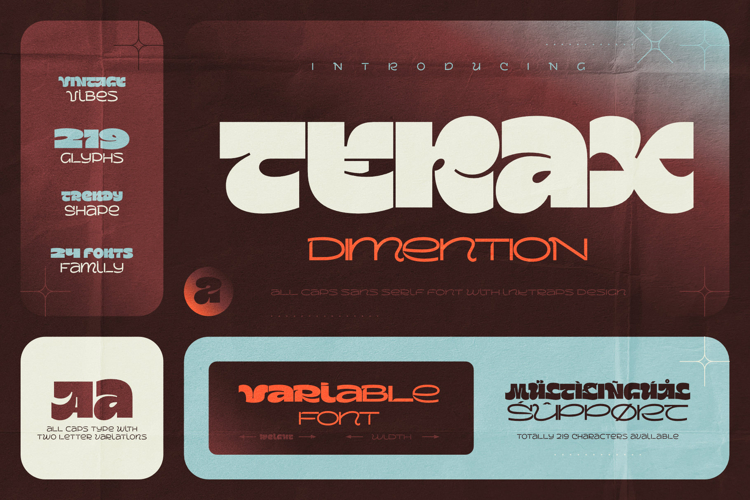 Terax Dimention Font Family