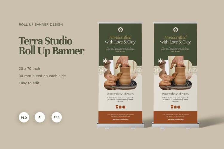 Terra Studio - Roll Up Banner