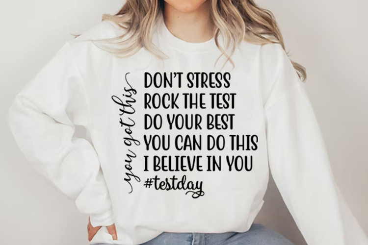 Test Day Motivation Svg Design