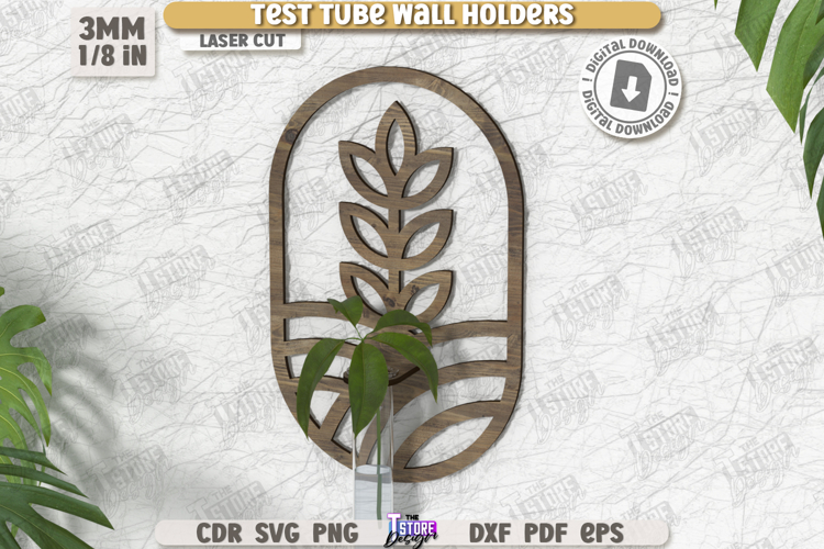 Test Tube Wall Holder Laser Cut|Hanging Propagation Station