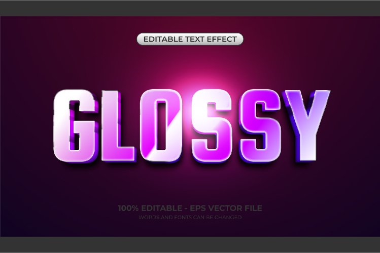 Glossy Text Effect Image 2