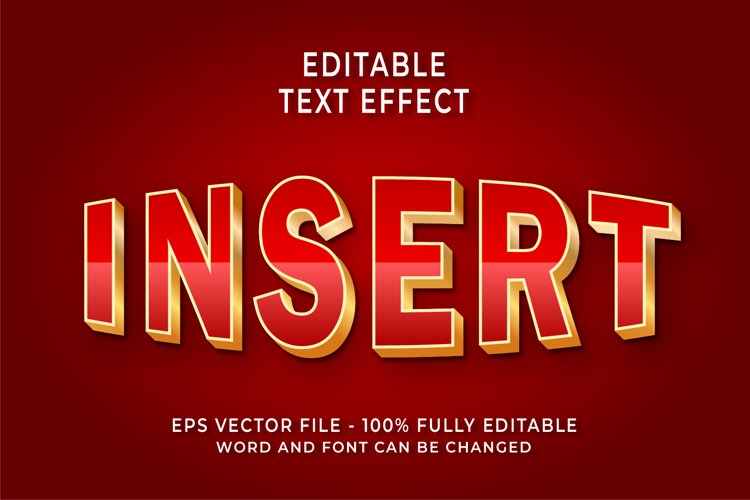 Insert Editable Text Effect example image 1