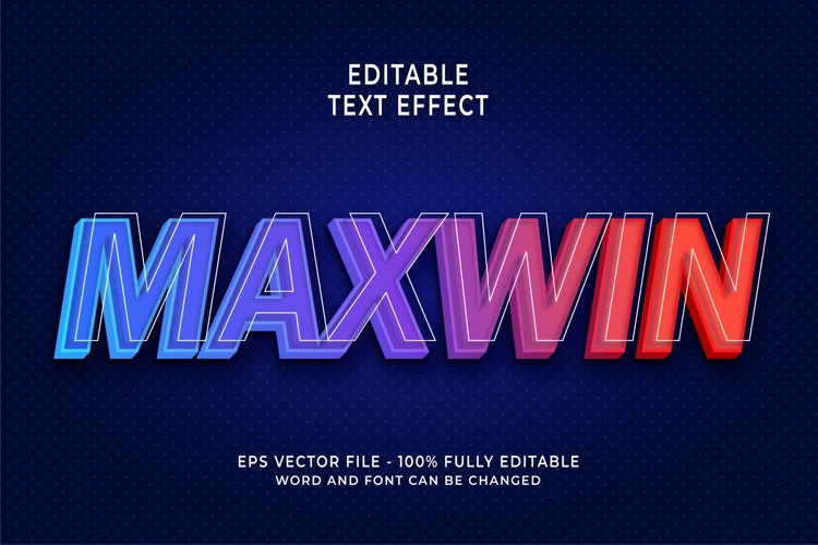 Maxwin Editable Text Effect example image 1