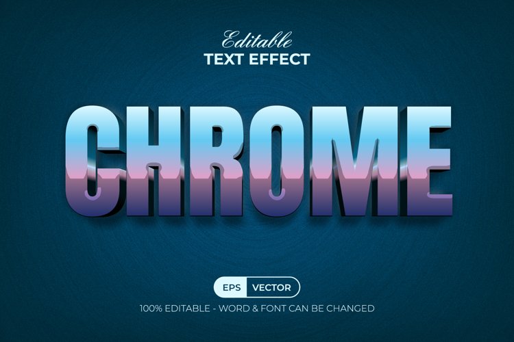 Chrome Text Effect Style example image 1