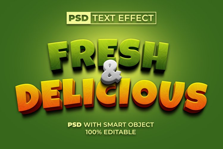 3D Text Effect For Photoshop example image 1