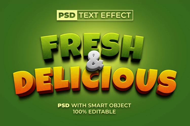 3D Text Effect For Photoshop