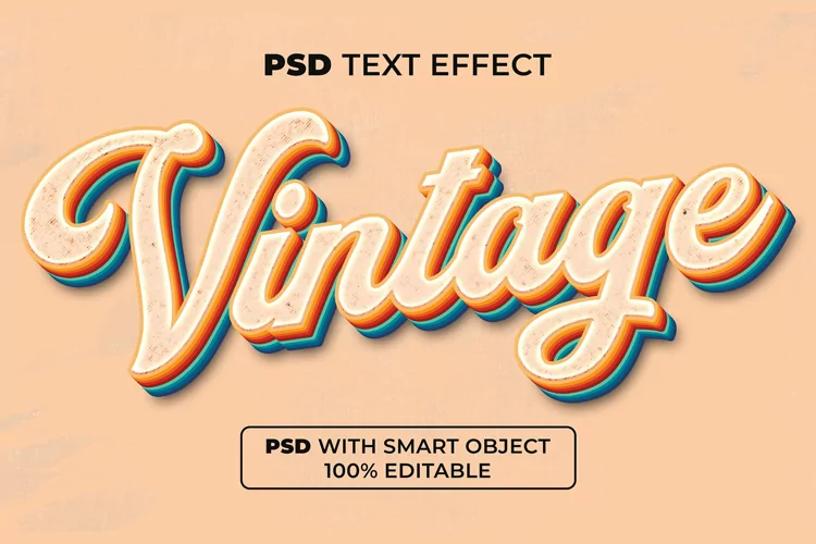 Vintage Text Effect Style