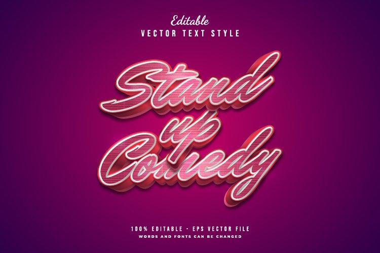 Editable 3D Colorful Shining Text Effect example image 1