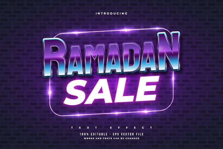 Colorful 80s Retro Text Effect