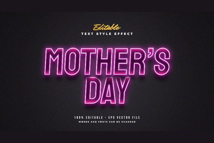 Shining Pink Neon Text Effect