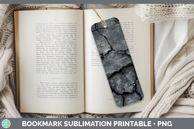 Textured Asphalt Bookmark Sublimation Printable Designs