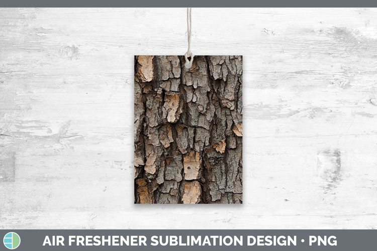 Textured Bark Air Freshener Sublimation Car Freshener Design