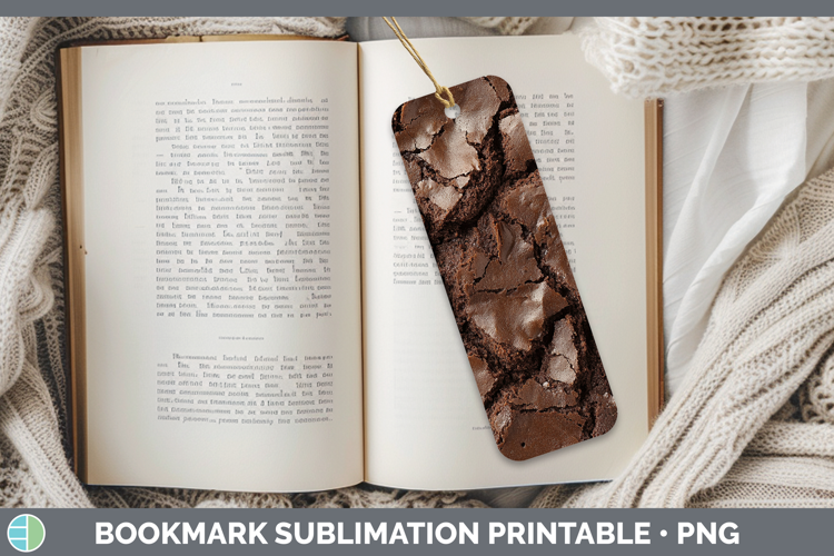 Textured Brownie Bookmark Sublimation Printable Designs