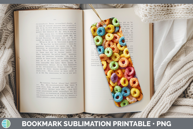 Textured Cereal Bookmark Sublimation Printable Designs