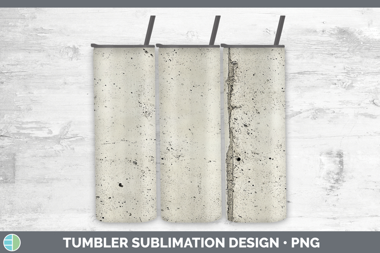 Textured Concrete Tumbler Sublimation 20 oz Skinny Tumbler D