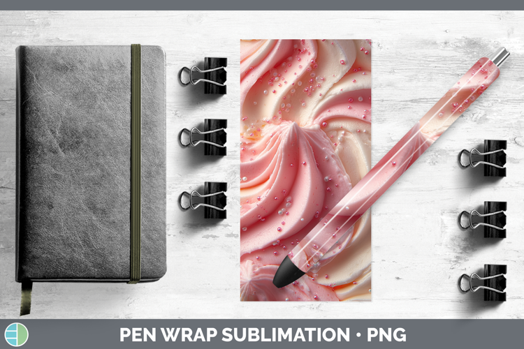 Textured Cupcake Pen Wrap Sublimation Pen Designs