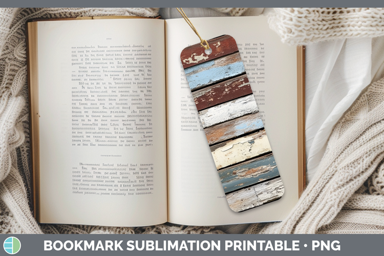 Textured Distressed Paint Bookmark Sublimation Printable Des