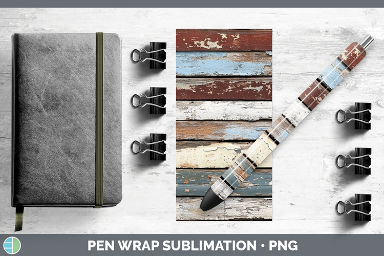 Textured Distressed Paint Pen Wrap Sublimation Pen Designs