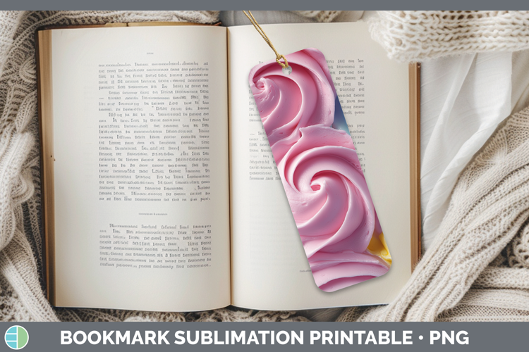 Textured Frosting Bookmark Sublimation Printable Designs