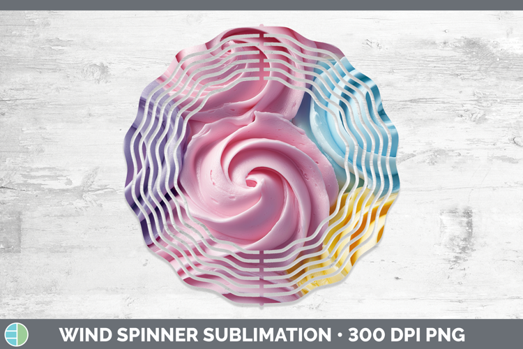 Textured Frosting Wind Spinner Sublimation Spinner Designs