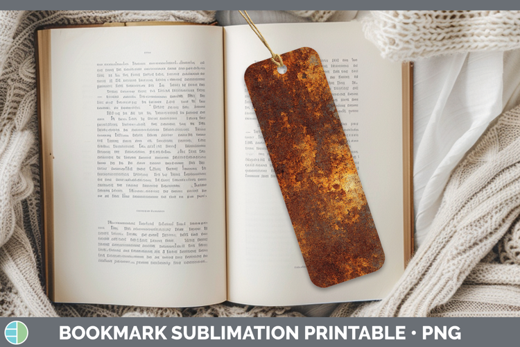 Textured Rust Bookmark Sublimation Printable Designs