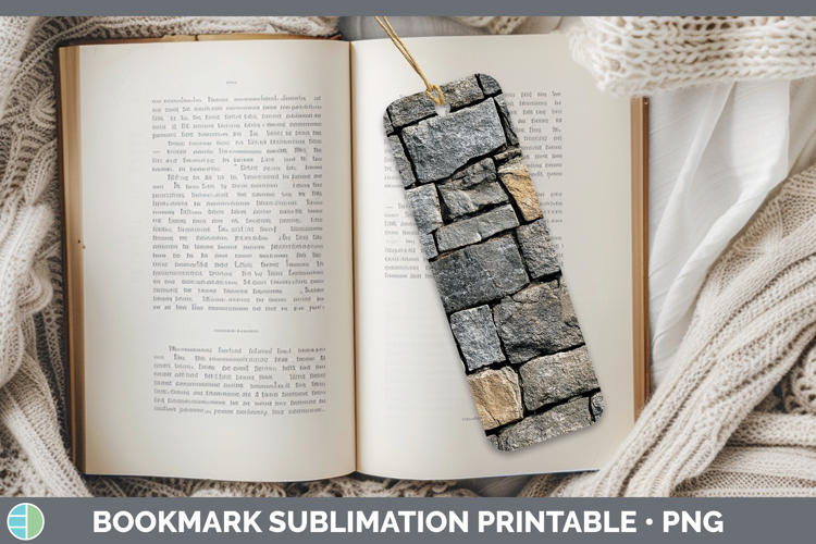 Textured Stone Bookmark Sublimation Printable Designs