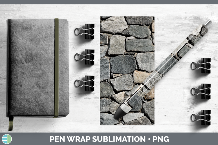 Textured Stone Pen Wrap Sublimation Pen Designs