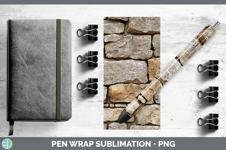 Textured Stone Pen Wrap Sublimation Pen Designs