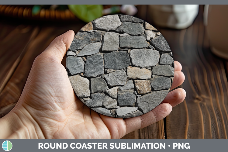 Textured Stone Round Coaster Sublimation Coaster Designs