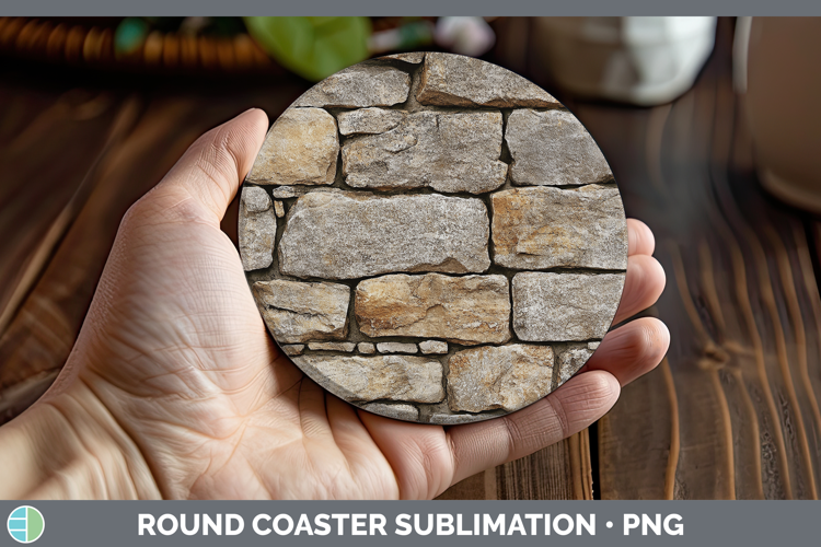 Textured Stone Round Coaster Sublimation Coaster Designs