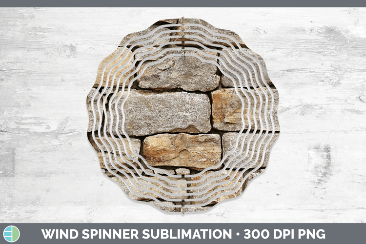 Textured Stone Wind Spinner Sublimation Spinner Designs