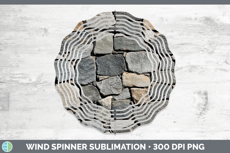 Textured Stone Wind Spinner Sublimation Spinner Designs