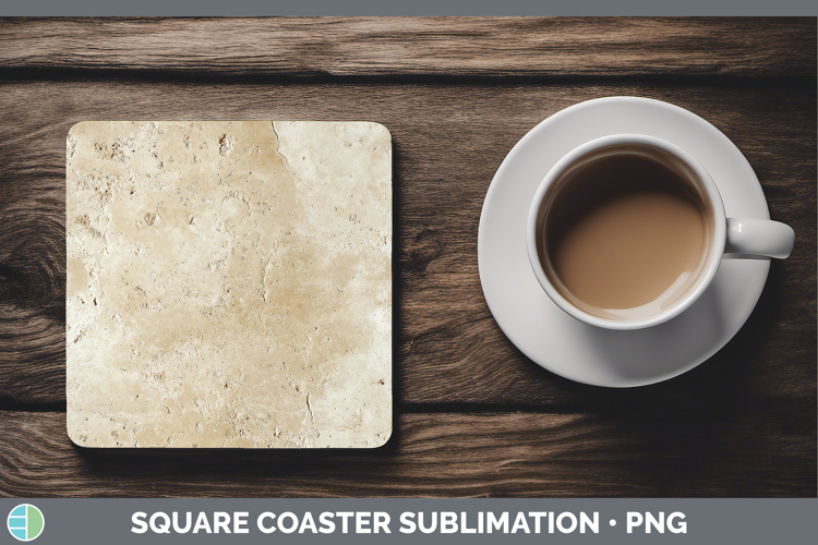 Textured Travertine Square Coaster Sublimation Coaster Desig