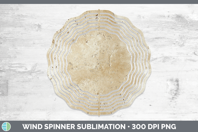 Textured Travertine Wind Spinner Sublimation Spinner Designs