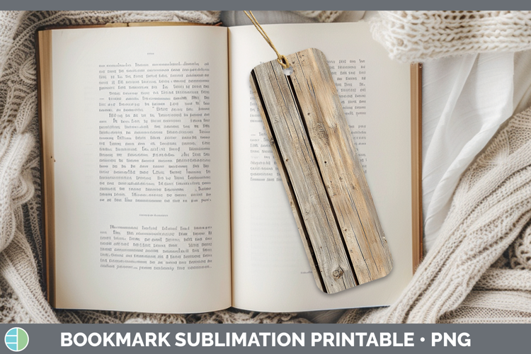 Textured Wood Bookmark Sublimation Printable Designs
