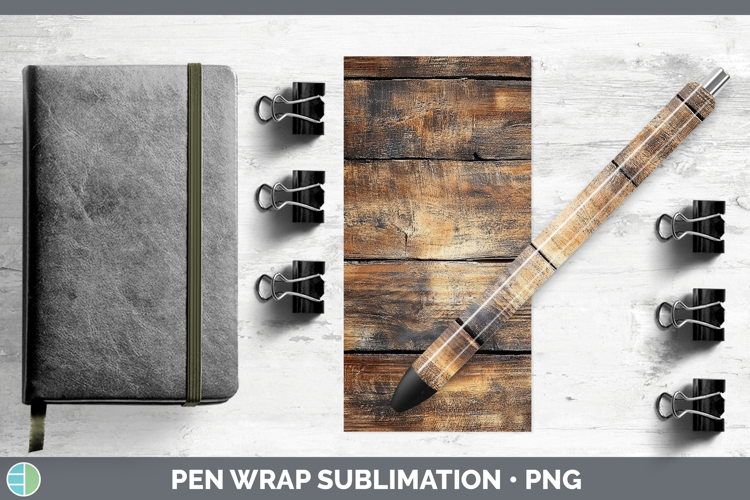 Textured Wood Pen Wrap Sublimation Pen Designs