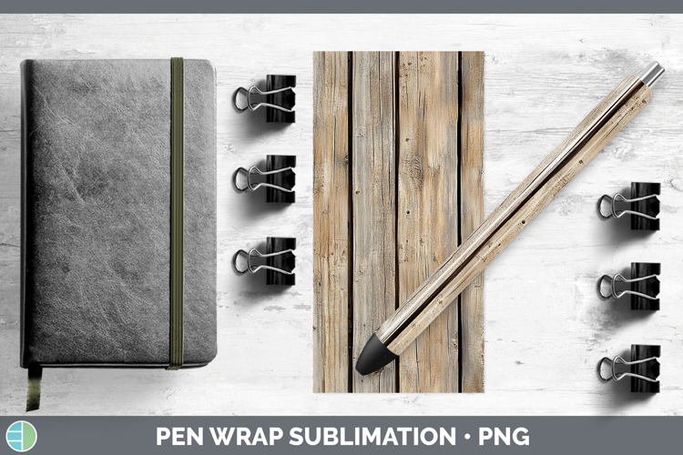 Textured Wood Pen Wrap Sublimation Pen Designs