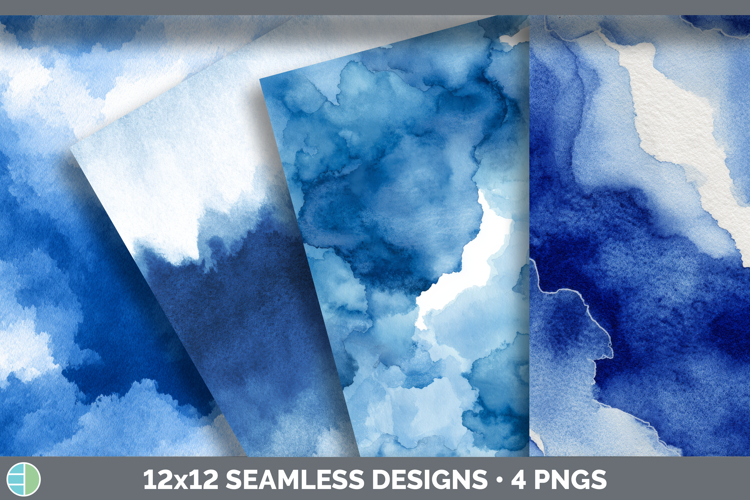 Indigo Textures Textured Background Papers Scrapbook Designs