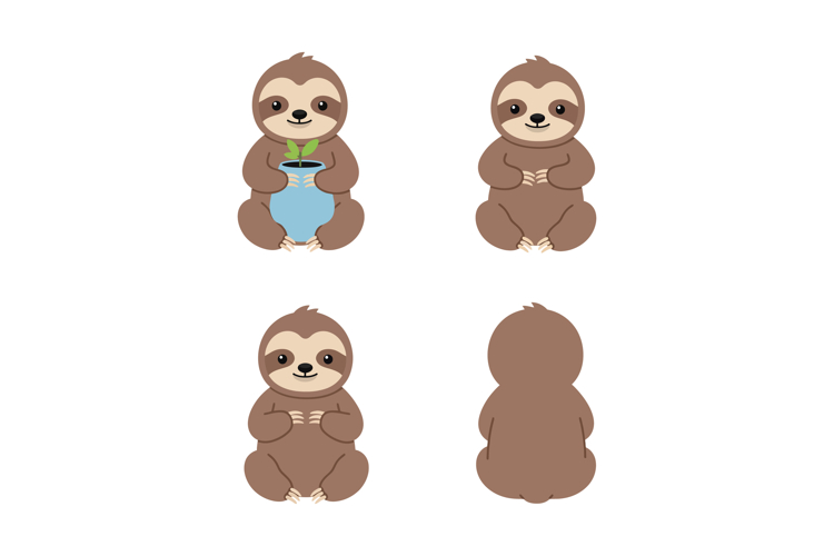 Sloth Clipart Image 20