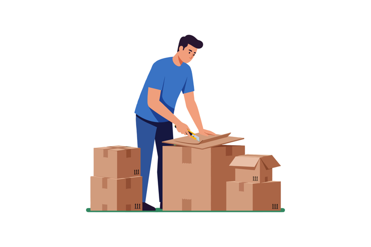 Cardboard Box Clipart Image 9