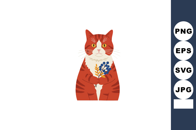 Blue Flowers Clipart Image 11