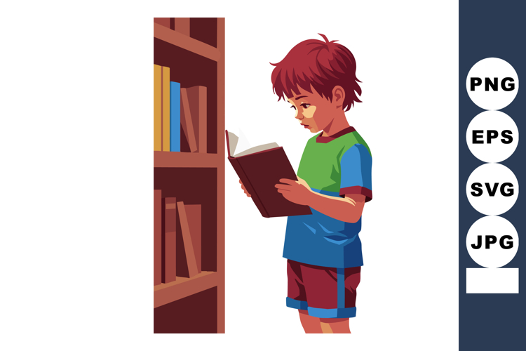 Bookshelf Clipart Image 10