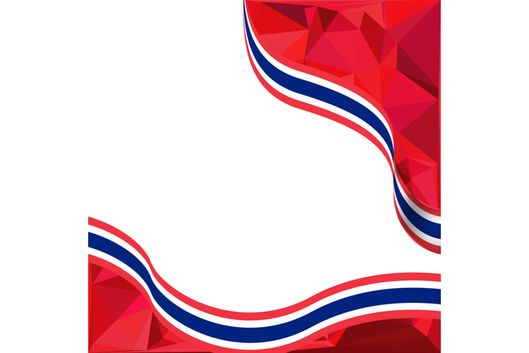 Thai National Flag Day Poster Decoration Template Concept