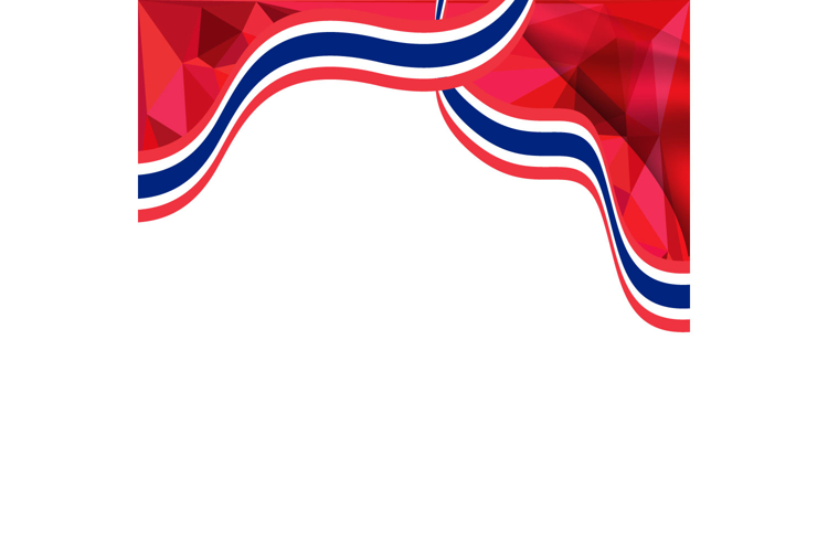 Thai National Flag Day Poster Decoration Template Vector example image 1