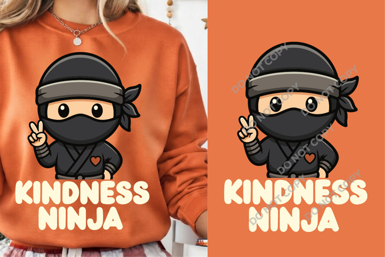 Kindness Ninja Unity Day SVG PNG ,Orange Anti Bullying Svg