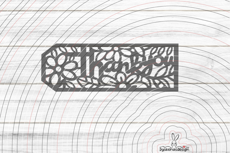 Thank You Cutting File SVG DXF